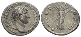Hadrianus (117 - 138 n. Chr.).

 Denar (Silber). 119 - 122 n. Chr. Rom.
Vs: IMP CAESAR TRAIAN HADRIANVS AVG. Büste mit Lorbeerkranz und Drapierung ...