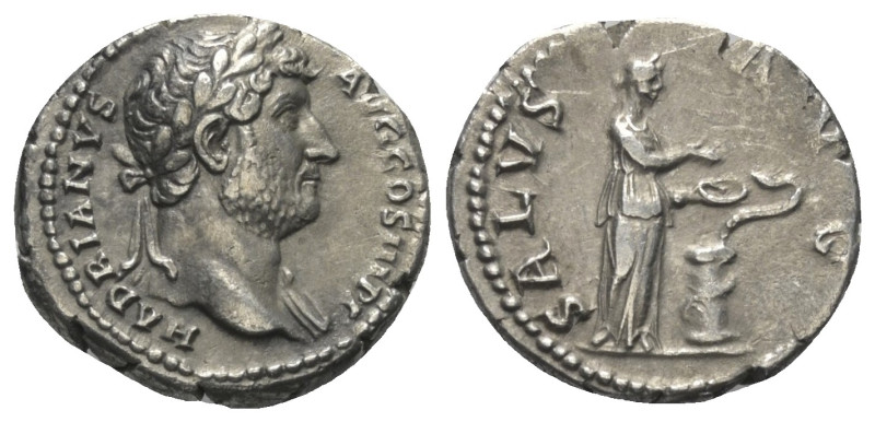 Hadrianus (117 - 138 n. Chr.).

 Denar (Silber). 137 n. Chr. Rom.
Vs: HADRIAN...