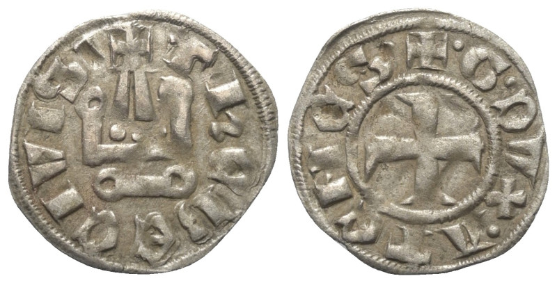 Achaia - Fürstentum. Guy I. de La Roche (1280 - 1287).

 Denar (Silber).
Vs: ...