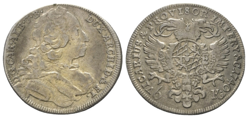 Bayern. Kurfürstentum (1623 - 1806). Karl Albert (1726 - 1745).

 6 Kreuzer. 1...