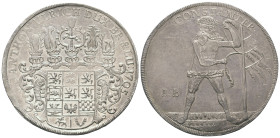 Braunschweig-Lüneburg. Braunschweig-Wolfenbüttel - Fürstentum (1269 - 1807). Anthon Ulrich (1704 - 1714).

 Taler (Silber). 1705. Zellerfeld.
Vs: M...