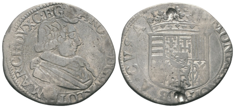 Lothringen - Herzogtum. Karl IV. (1625 - 1675).

 Teston (Silber). 1629. Badon...