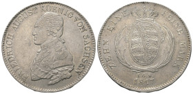 Sachsen - Albertiner (ab 1485). Königreich (ab 1806). Friedrich August I. (1806 - 1827).

 Taler (Silber). 1817. Dresden.
Vs: Büste links mit lange...