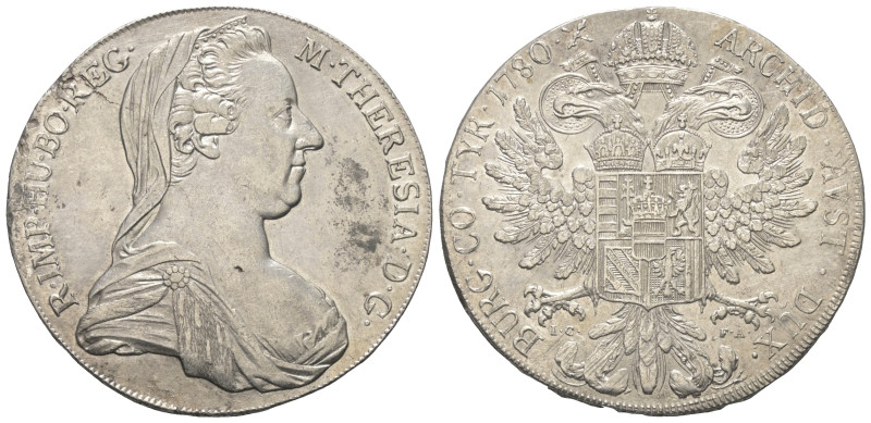 Habsburger bis 1806. Maria Theresia (1740 - 1780).

 Taler (Silber). 1780 IC-F...