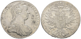 Habsburger bis 1806. Maria Theresia (1740 - 1780).

 Taler (Silber). 1780 IC-FA. Wien.
Vs: Verschleierte Büste mit Diadem rechts.
Rs: Doppelköpfig...