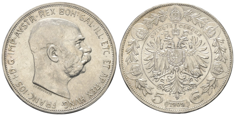 Kaisertum Österreich (1804 - 1918). Franz Joseph I. (1848 - 1916).

 5 Kronen ...