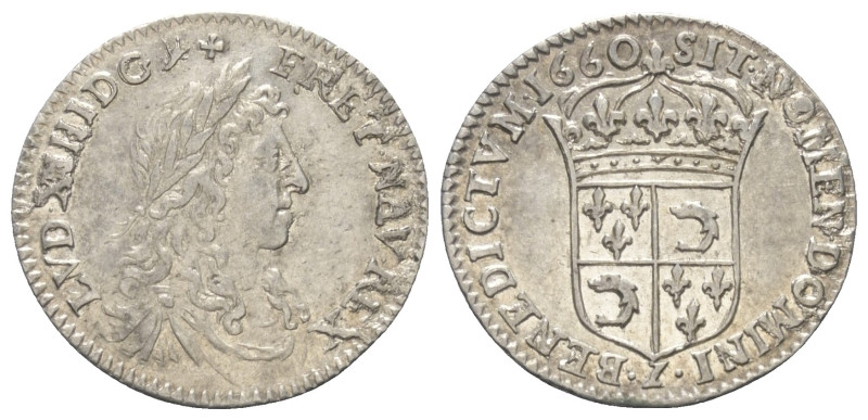 Frankreich. Königreich. Ludwig XIV. (1643 - 1715).

 5 Sols = 1/12 d'Écu (Silb...