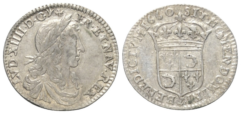Frankreich. Königreich. Ludwig XIV. (1643 - 1715).

 5 Sols = 1/12 d'Écu (Silb...