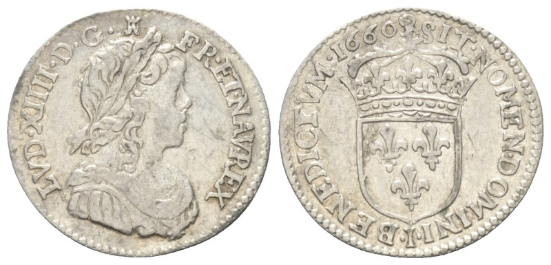 Frankreich. Königreich. Ludwig XIV. (1643 - 1715).

 5 Sols = 1/12 d'Écu (Silb...