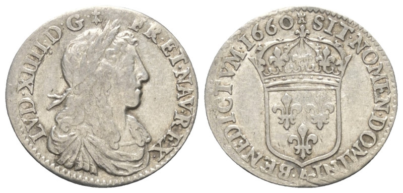 Frankreich. Königreich. Ludwig XIV. (1643 - 1715).

 5 Sols = 1/12 d'Écu (Silb...