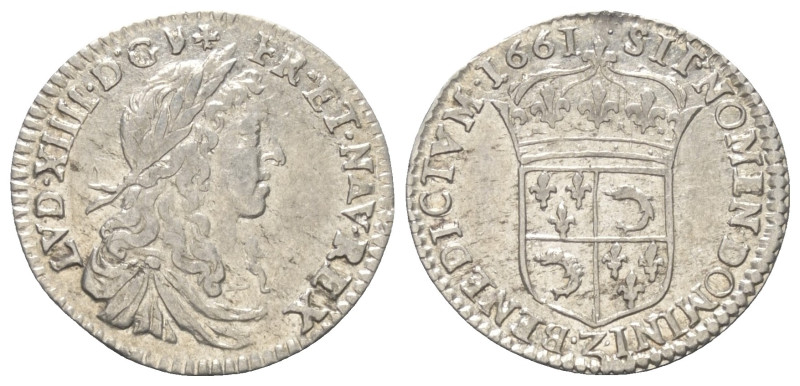 Frankreich. Königreich. Ludwig XIV. (1643 - 1715).

 5 Sols = 1/12 d'Écu (Silb...