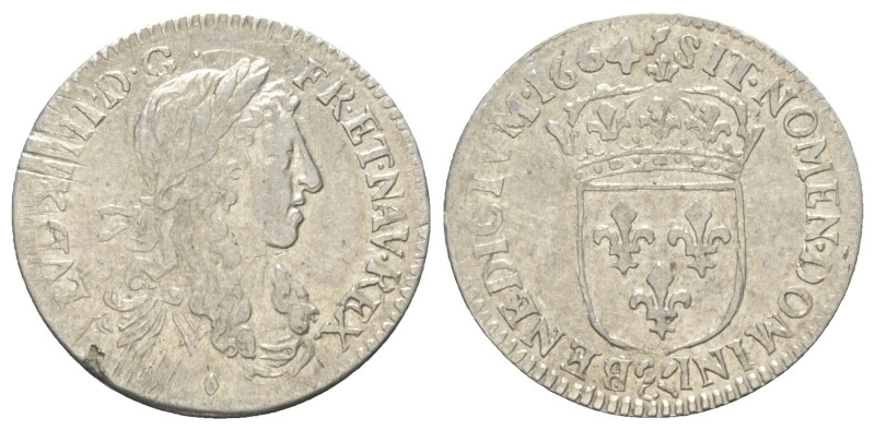 Frankreich. Königreich. Ludwig XIV. (1643 - 1715).

 5 Sols = 1/12 d'Écu (Silb...