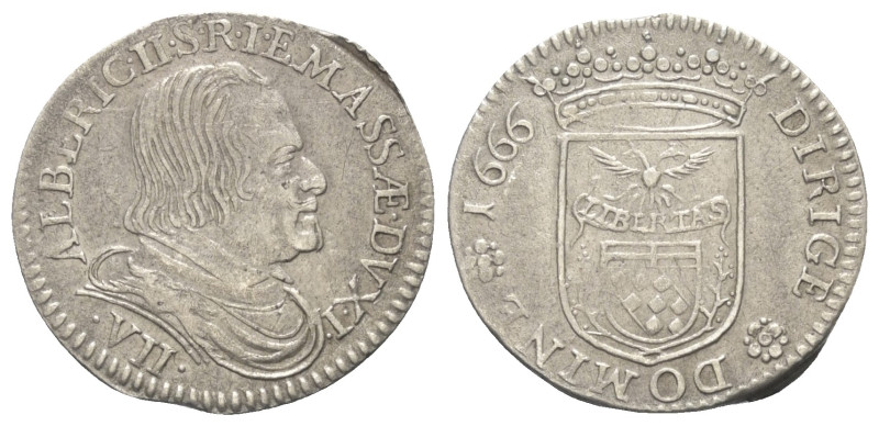 Italien. Massa di Lunigiana. Alberico II. Cybo Malaspina (1662 - 1690).

 7 Bo...