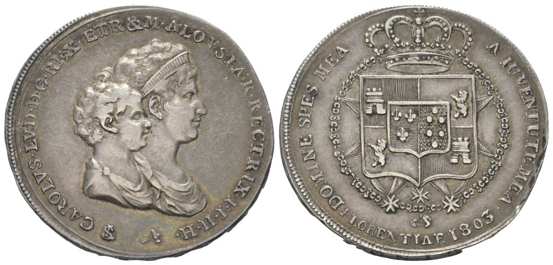 Italien. Königreich Etrurien (1801 - 1807). Karl Ludwig (1803 - 1807).

 Mezza...