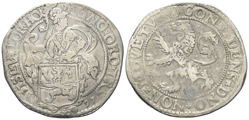 Niederlande. Vereinigte Provinzen. Overijssel.

 Löwentaler (Silber). 1597.
V...