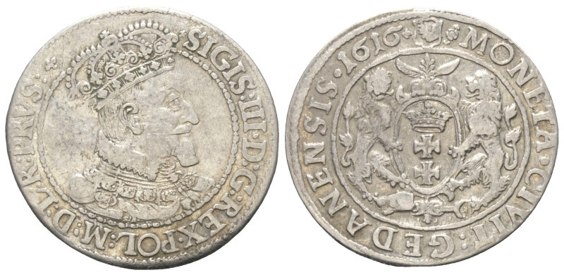 Polen. Danzig - Freie Stadt. Sigismund III. Wasa (1587 - 1632).

 Ort (Silber)...