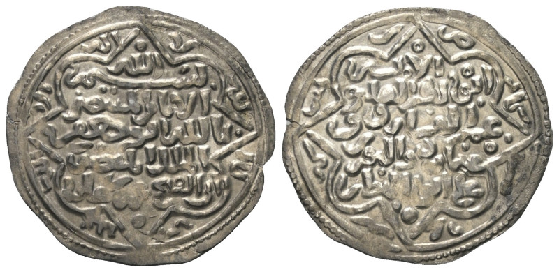 Rasuliden. al-Mansur 'Umar I (626 - 647 H. / 1229 - 1249).

 Dirham (Silber). ...