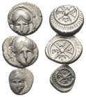 Griechische Münzen - Lots.


Mesembria (Thrakien).

Lot (3 Stück, Silber): Diobol, Obol; ca. 5. - 4. Jhdt. n. Chr.

Sehr schön - fast sehr schö...