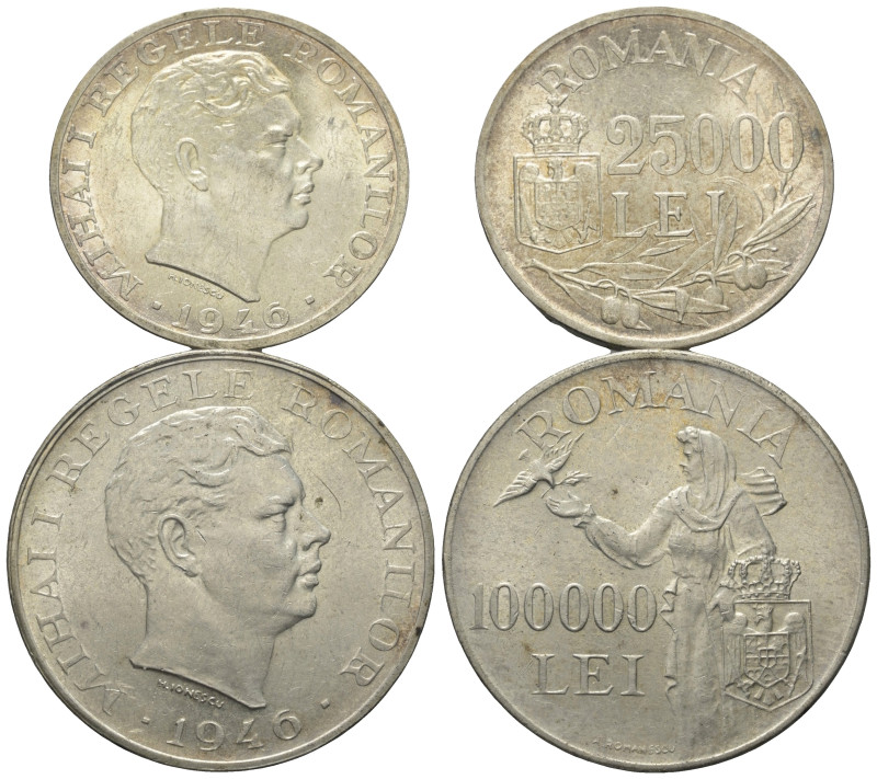 Europa - Lots.


Rumänien. Königreich (1881 - 1947).

Lot (2 Stück, Silber)...