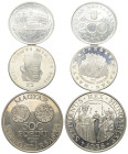 Europa - Lots.


Ungarn.

Lot (3 Stück, Silber): 
verschiedene Sonderausgaben 1966-1992.

Fast stempelfrisch.

Verkauft wie besehen, keine R...