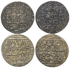 Islam - Lots.


Rum-Seldschuken.
Kayka'us II., 1. Alleinherrschaft (643 - 647 H. / 1245 - 1249).

Lot (2 Stück, Silber): 
Dirhams; Konya, Siwas...
