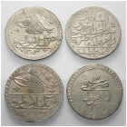 Islam - Lots.


Osmanen.
Abdülhamid I. (1187 - 1203 H. / 1774 - 1789) und Selim III. (1203 - 1222 H. / 1789 - 1807).

Lot (4 Stück, Silber): 
1...