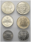 Lots - gemischt.


Österreich, Finnland, Portugal, Südafrika, Haiti

Lot, 6 Stück (Silber):
Österreich: Schilling 1925 und 10 Schilling 1964.
F...