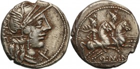 Rome, Republika. Q. Minicius Rufus. Denar 122 pne., Rome

Dobre detale, patyna.Sear 152
Waga/Weight: 3,99 g Ag Metal: Średnica/diameter: 


Stan...
