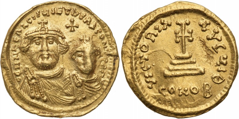 Byzantium, Heraclius (610-641). Solidus 616-625 Constantinople

Aw.: Popiersia...