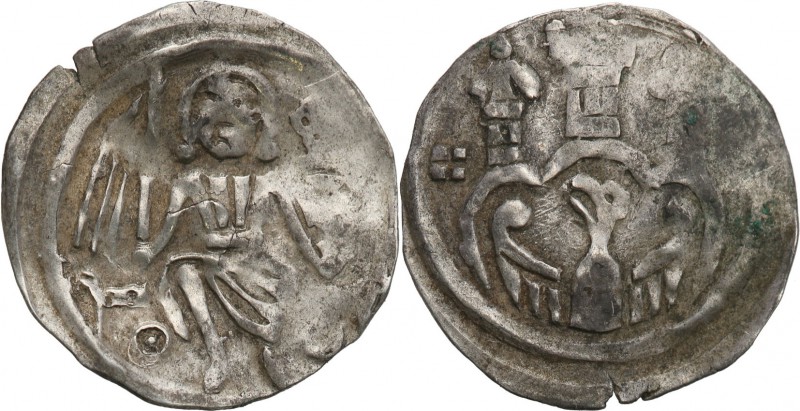 Germany, Brandenburgia. Albrecht II (1186-1220). Denar

Aw.: Książę z proporce...