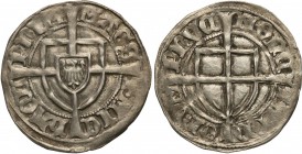 Teutonic Order. Michał I Küchmeister von Sternberg (1414-1422)

Bardzo ładny czytelny egzemplarz. Połysk.
Waga/Weight: 1,74 g Ag Metal: Średnica/di...