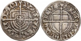 Teutonic Order. Johann Von Tiefen. Grosz b.d. (1489-1497), Konigsberg

Aw.: MAGST IOHNS DE TIFENIRw.: MONETA DNORVM PRVSBardzo ładny czytelny egzemp...