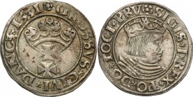 Sigismund I Old. Grosz 1531 Danzig/ Gdansk

Ładnie zachowane detale, połysk.Kopicki 7294
Waga/Weight: Metal: Średnica/diameter: 


Stan zachowan...