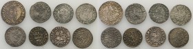 Sigismund I Old. set of Polgrosz (1/2 groszy (groschen) + grosz Albrechta 1544

W zestawie 8 monet. Różne daty i mennice. Patyna.
Waga/Weight: Sreb...
