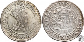 Sigismund II August. Czworak (4 grosze) 1568, Vilnius

Odmiana z końcówką napisów: LI/LITVŁadny egzemplarz, delikatna patyna.
Waga/Weight: Metal: Ś...