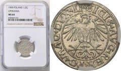 Sigismund II August. Polgrosz (1/2 groszy (groschen) 1550, Vilnius NGC MS64 (2 MAX)

Druga najwyższa nota gradingowa na świecie. Tylko 2 egzemplarze...