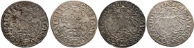 Sigismund II August. Polgrosz (1/2 groszy (groschen) 1548 i 1550, Vilnius - set of 2 pieces

Połysk w tle, patyna. 
Waga/Weight: srebro Metal: Śred...
