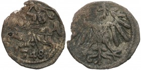 Sigismund II August. Denar 1548, Vilnius (R7)

Dużej rzadkości drobna moneta sporadycznie notowana w handlu.Patyna, w pełni czytelny egzemplarz.Kopi...