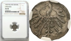 Sigismund II August. Denar 1550, Vilnius NGC AU58

Niezmiernie rzadki rocznik sporadycznie pojawiający się w handlu.Ivanauskas 2SA8-5 (RR); Kopicki ...