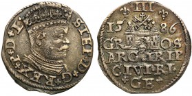 Stephan Batory. Trojak (3 grosze) 1586, Riga

Moneta w starej patynie. Rzadszy typ monety.Iger R.86.2a (R)
Waga/Weight: Metal: Średnica/diameter: ...