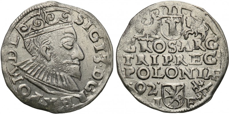 Sigismund III Vasa. Trojak (3 grosze) 1592, Poznan/Posen

Szeroka twarz króla ...