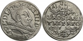 Sigismund III Vasa. Trojak (3 grosze) 1597, Poznan/Posen

Na rewersie napis w dwóch wierszach, poniżej gałązka rozdzielająca skróconą datę.Zachowana...