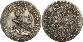 Sigismund III Vasa. Szostak (6 groszy) 1600, Malbork

Patyna, delikatne przetarcie. Rzadki rocznik.Kopicki 1248 (R2); Tyszkiewicz 6 mk
Waga/Weight:...