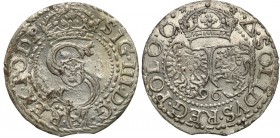Sigismund III Vasa. Schilling (szelag) 1596, Malbork

Doskonale zachowane detale, połysk. Piękny egzemplarz.Kopicki (nowy) 162
Waga/Weight: 0,91 g ...