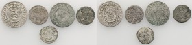 Sigismund III Vasa. Poland. set of drobnych coins, Poltoraki , Schilling (szelag)i i dwudenary set. 5 pieces

Różne roczniki i nominały. Patyna, res...