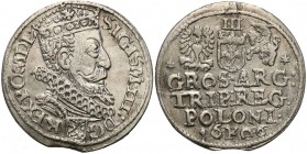 Sigismund III Vasa. Trojak (3 grosze) 1606, Cracow

Na awersie po REX litery PO.Zachowany połysk menniczy w tle. Rzadki i poszukiwany rocznik.Iger K...