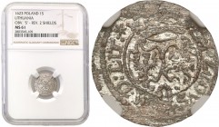 Sigismund III Vasa. Schilling (szelag) 1623, Vilnius NGC MS61

Piękny egzemplarz. Połysk, minimalne niedobicie.Ivanauskas 2SV90-45
Waga/Weight: Met...