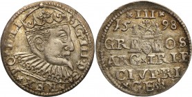 Sigismund III Vasa. Trojak (3 grosze) 1598, Riga

Delikatna patyna, resztki połysku. Iger R.98.1.a
Waga/Weight: Metal: Średnica/diameter: 


Sta...
