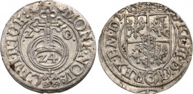 Sigismund III Vasa. Poltorak 1620 Riga

Odmiana z kluczami na rewersie w napisie otokowym.Wyśmienicie zachowany egzemplarz.Kopicki (nowy) 1403 (R3)...