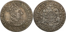 Sigismund III Vasa. Ort (18 groszy) 1617, Danzig/ Gdansk

Przyzwoicie zachowane detale, patyna. Shatalin/Grendel GD17-2 (R)
Waga/Weight: 3/3+ Metal...